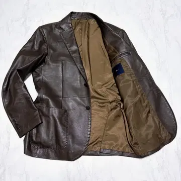 지스테이지 양가죽 테일러드 자켓 램 가죽 브라운 52 XL 사이즈