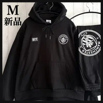 [택 포함 새상품] 맨체스터 시티 로고 후드티 셋업 자수 블랙 M