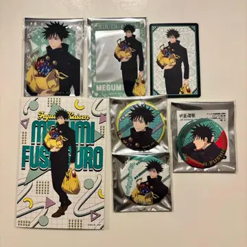 주술회전 파티ver. 후시구로 메구미 캔뱃지 클리어카드 엽서