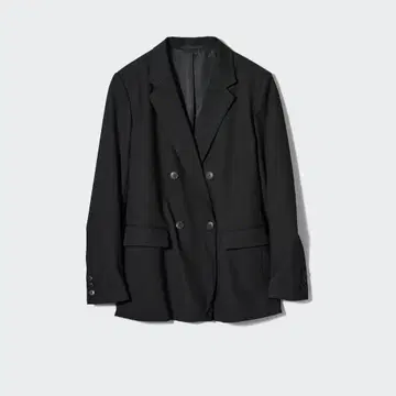 2024년 구매 더블 자켓 S 블랙 유니클로