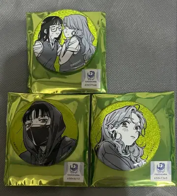 신경 쓰이는 사람이 남자가 아니었다 캔뱃지 컬렉션 3점