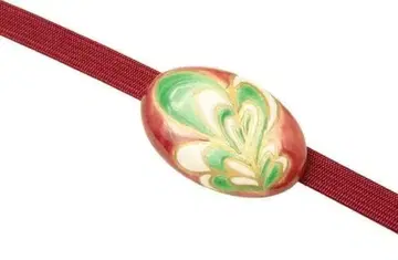 새상품 시미즈야키 오비 고정 띠 깃털 패턴 삼분 끈용