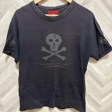 EVISU YAMANE 스컬 디자인 T셔츠 블랙