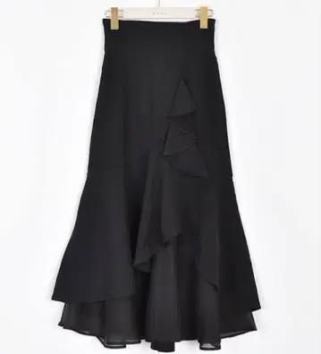 AnMILLE 안미르 헤임프릴 시어 스커트 블랙