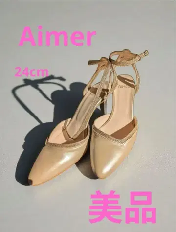 Aimer 골드 하이힐 24cm 포멀