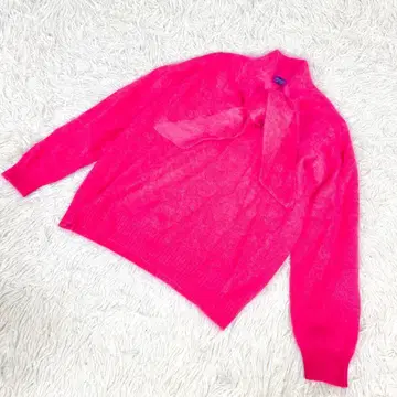 RENOWN 레나운 울 스웨터 맨투맨 핑크 M 사이즈