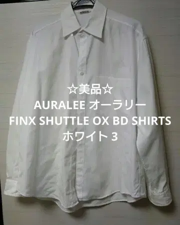 AURALEE FINX SHUTTLE OX BD 셔츠 화이트 3
