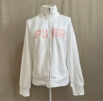 브로켓코어 브로크코어 y2k PUMA 트랙 재킷 화이트 핑크