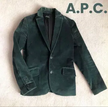 최종 가격! A.P.C. 아페쎄 그린 벨로아 자켓 38