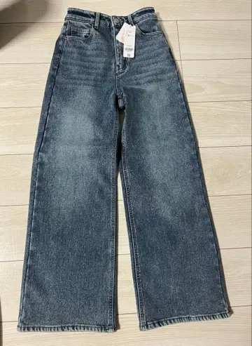 coca 속기모 데님 와이드 팬츠 S 사이즈 Blue