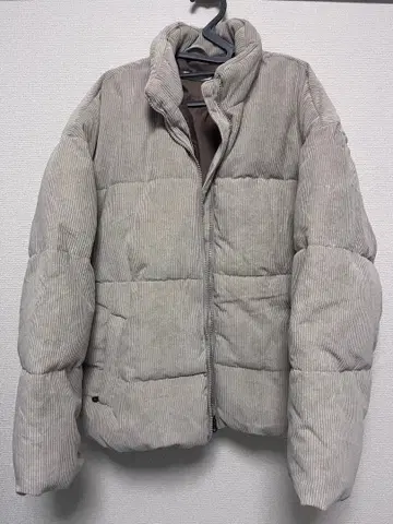 CERONAS 코듀로이 다운 자켓 M 그레이