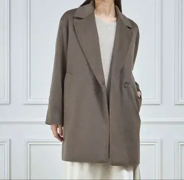 캐시미어 100% 미들 기장 코트 L 일본제