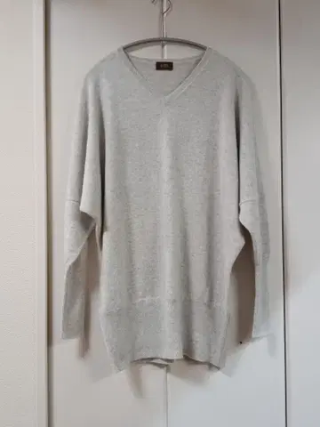 약간 하자 UTO 돌먼 슬리브 리브 타입 스웨터 F 일본제