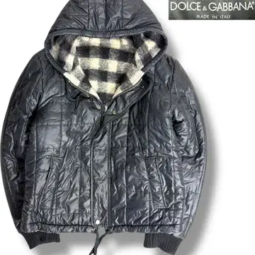 J3529 새상품급 돌체앤가바나 리버서블 패딩 자켓 블랙 52