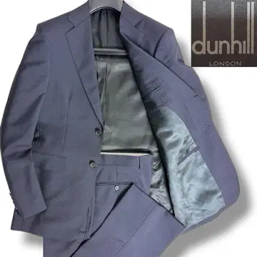 J5011 새상품 던힐 모헤어 믹스 솔리드 수트 네이비 48