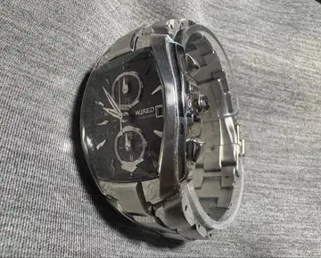 WIRED 크로노그래프 손목시계 퍼플