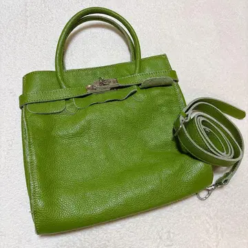 ELE ROSS 이탈리아 가죽 천연 가죽 사선 크로스백 핸드백 그린