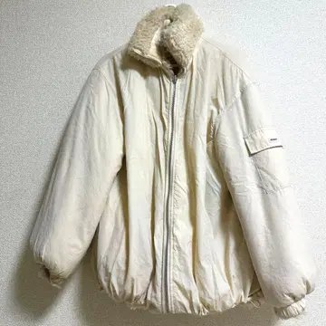 MOUSSY 보아 옷깃 점퍼 아이보리