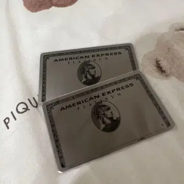 AMERICAN EXPRESS 플라티나 거울 아멕스 2점