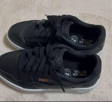 PUMA 블랙 스니커즈 로우컷