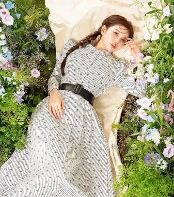 다리치 Darich DD 스트라이프 플리츠 롱 원피스