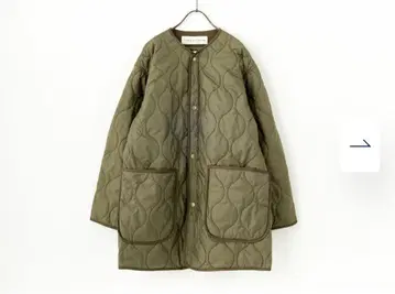 THE SHINZONE 신존 숏 퀼팅 블루종 카키