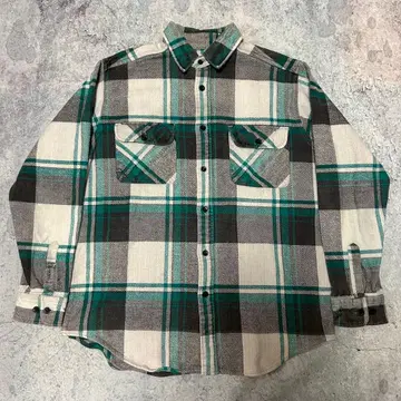 좋은 배색 90s FIVE BROTHER 플란넬 셔츠 빈티지 USA