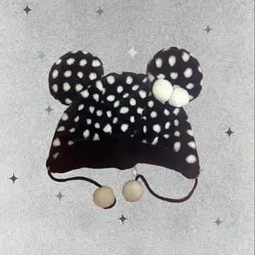 도트 물방울 미니 팬캡