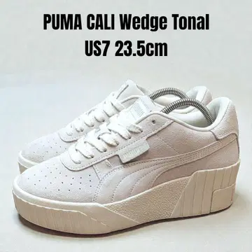 푸마 칼리 웨지 토널 23.5cm 통굽 베이지