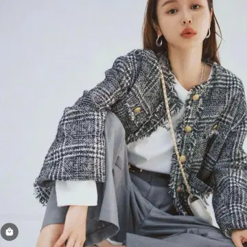 Mystrada 트위드 자켓 36