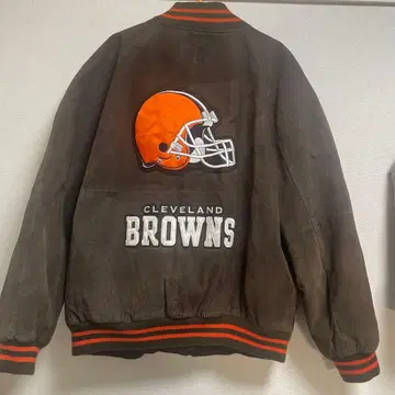 NFL 클리블랜드 브라운스 스웨이드 자켓 XL