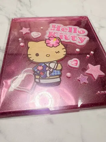 헬로키티 로손 한정판 거울 일광화상 키티