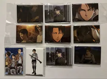 진격의 거인 리바이 200경 스퀘어 캔뱃지 종합 세트 9