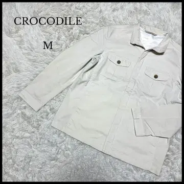 [ CROCODILE ] 크로커다일 긴팔 워크 셔츠 M 베이지 심플