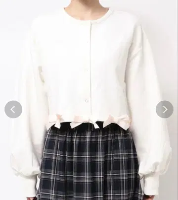 시착만 한 상품 택 포함 merry jenny 리본 가득 스냅 가디건