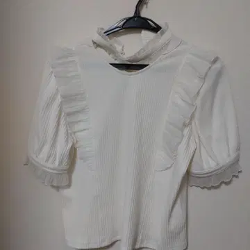 Amavel 반팔 셔츠 리브 니트