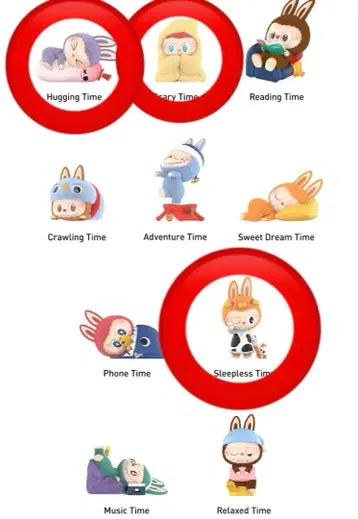 100% 정품 THE MONSTERS 01:00 AM 피규어 3점