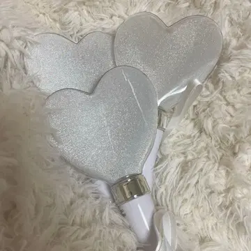 하트형 화이트 응원봉 24색 3개 세트