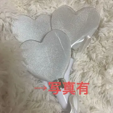 하트형 화이트 응원봉 24색 3개 세트