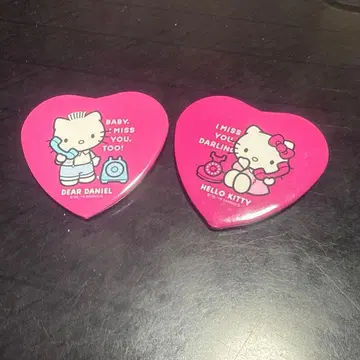 헬로키티 레트로 캔뱃지 다니엘 에뚜왈 에그리오트