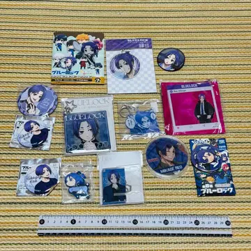 블루 록 미카게 레오 캔뱃지 아크릴 키링 등 세트 b