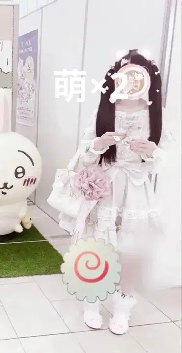 LIZLISA 티아라 리본 티어드 원피스 핑크