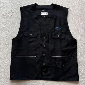LONELY 논리 론리 베스트 백 프린트 블랙