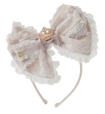 LIZLISA 도리 레이스 리본 머리띠