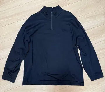 새상품급 AURALEE 오라리 하프 지퍼 블랙 사이즈 5