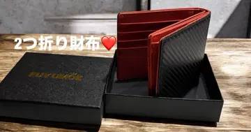 FUYUMOE 접이식 지갑 오렌지 x 블랙 박스 포함 BOX형 동전 지갑