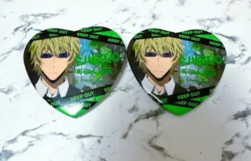 시즈오 듀라라라 하트 캔뱃지 2개 세트