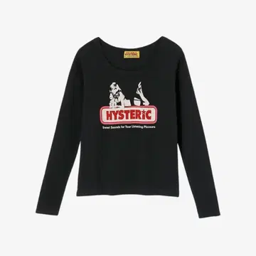HYSTERIC 블랙 긴팔 T셔츠