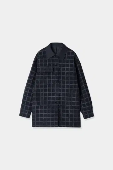 louren velvet jacquard check blouson