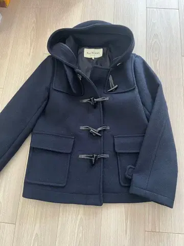 Ray BEAMS 네이비 숏 더플 코트